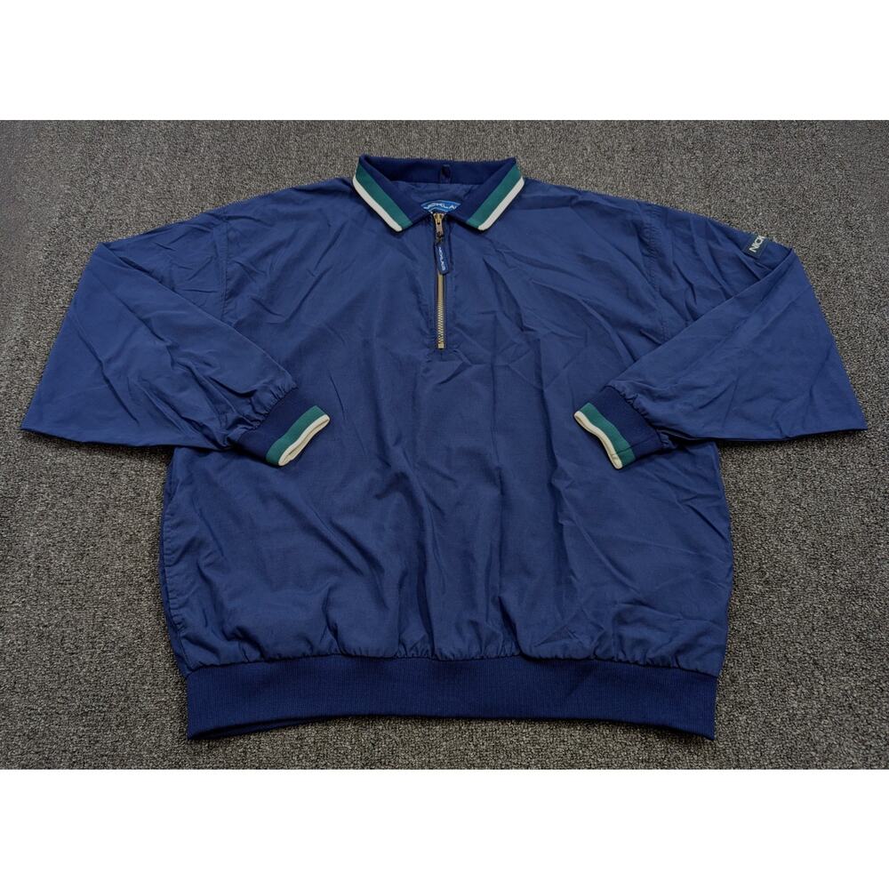 Jack Nicklaus Men's 1/4 Quarter Zip Lightweight Windbreaker Jacket Navy Size L